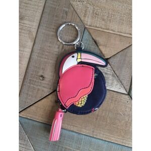 Vera Bradley Toucan Bird Bag Charm Coin Purse Key Ring MSRP$39 NEW